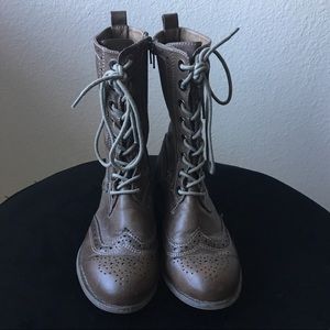 Brown combat boots- Women’s